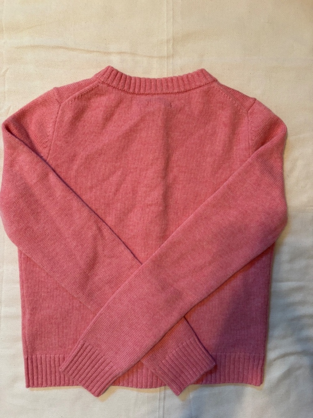House of CB Signature Raspberry Cashmere + Merino Wool Cardigan (brand new) - Picture 6 of 8